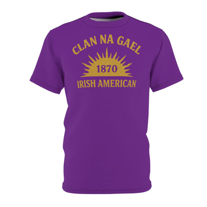 "Clan na Gael - Irish American", Unisex T-shirt (Vesper Violet)