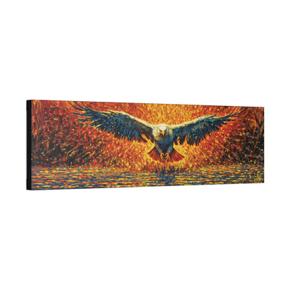 "Golden Eagle - Jeremiah 33:3 (KJV)", Classic Stretched Canvas Fine Art Print
