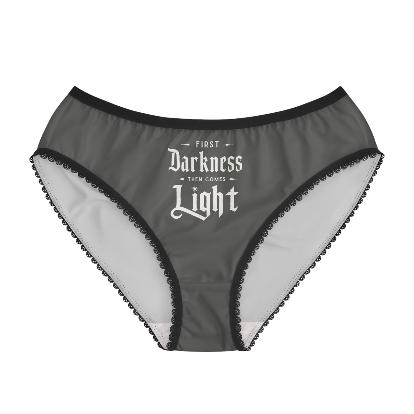 "First Darkness Then Comes Light" #02, Women's Briefs (Panzer Gray)