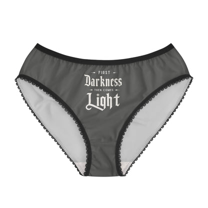 "First Darkness Then Comes Light" #02, Women's Briefs (Panzer Gray)