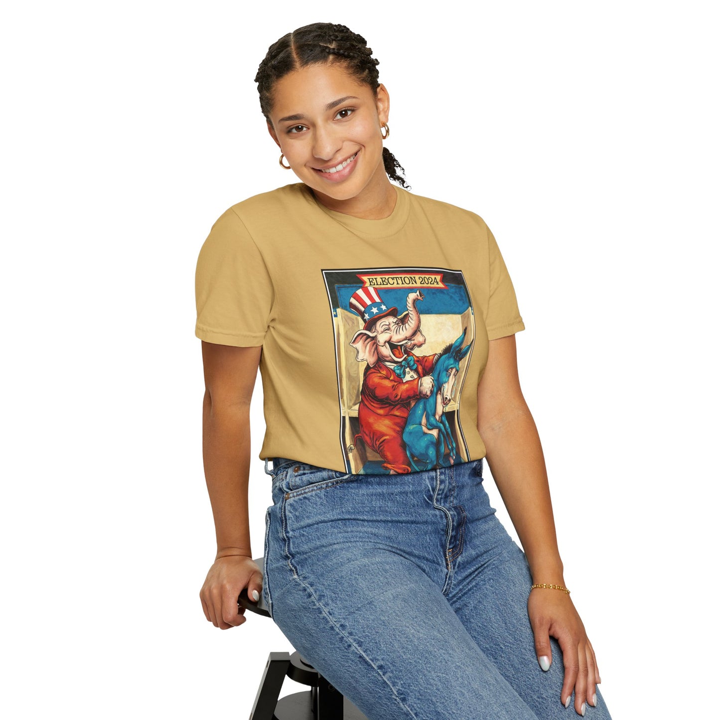 "MAGA Spanked the Donkeys 2024", Unisex T-shirt (Light Colors)