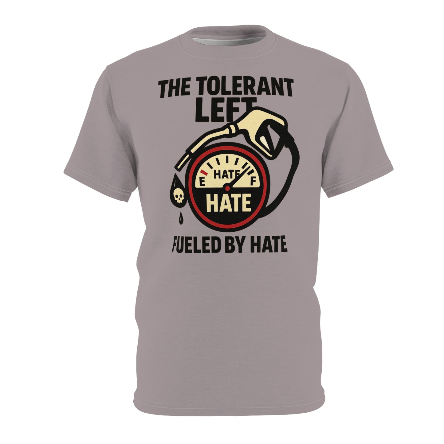 "The Tolerant Left", Unisex T-shirt (Walkway Pink Grey)