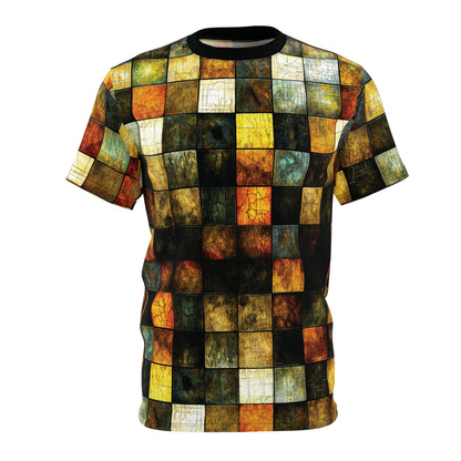 "Wood Block Pattern" #01, Wearable Fine Art Unisex T-Shirt