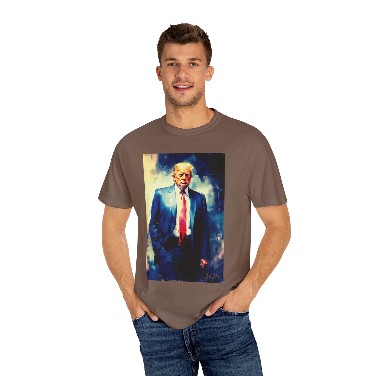 "Trump Portrait No. 6", Unisex T-shirt (Light Colors)