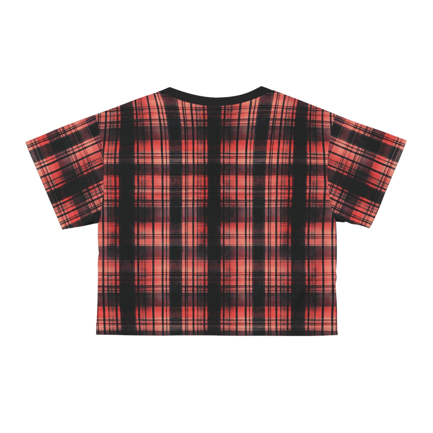 "Kin of Flame", Crop Tee (Flame Black Collar)