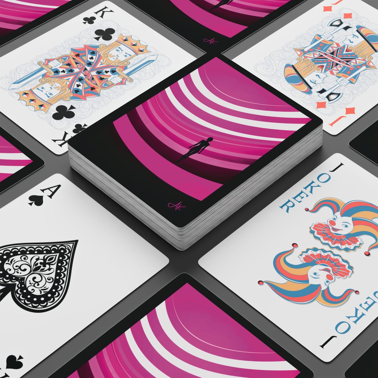 "The Beauty of Curves", Fine Art Playing Cards (Void Black)