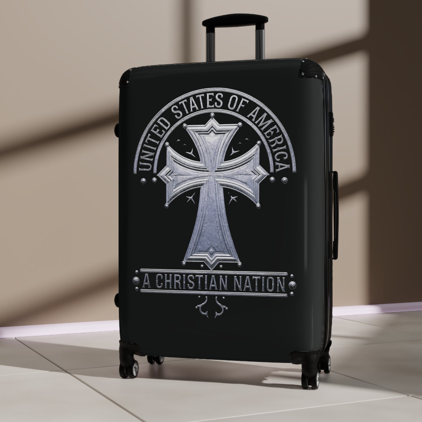 "USA - A Christian Nation" #02 Suitcases (Black)