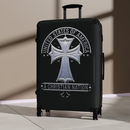 "USA - A Christian Nation" #02 Suitcases (Black)