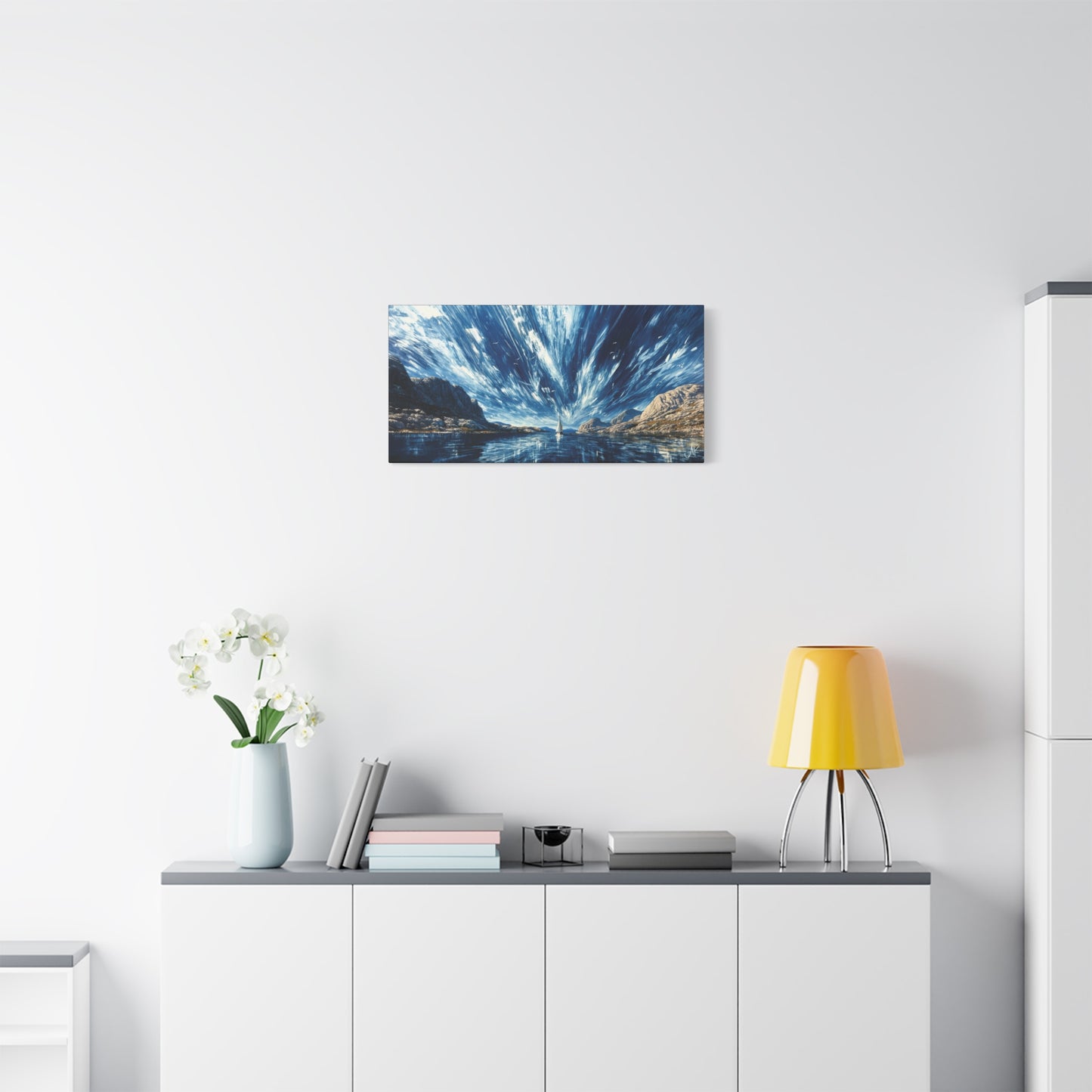 "Ancient Highway Racing Riven Sky", Fine Art Matte Canvas, Stretched, 1.25"