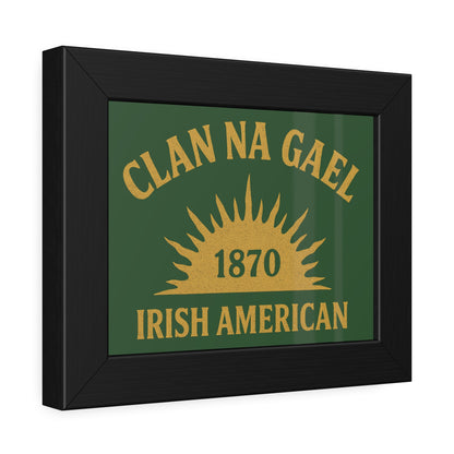 "Clan na Gael - Irish American", Framed Paper Poster (Brithemain Green)