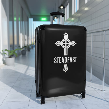 "Steadfast Cross", Suitcases (Black)