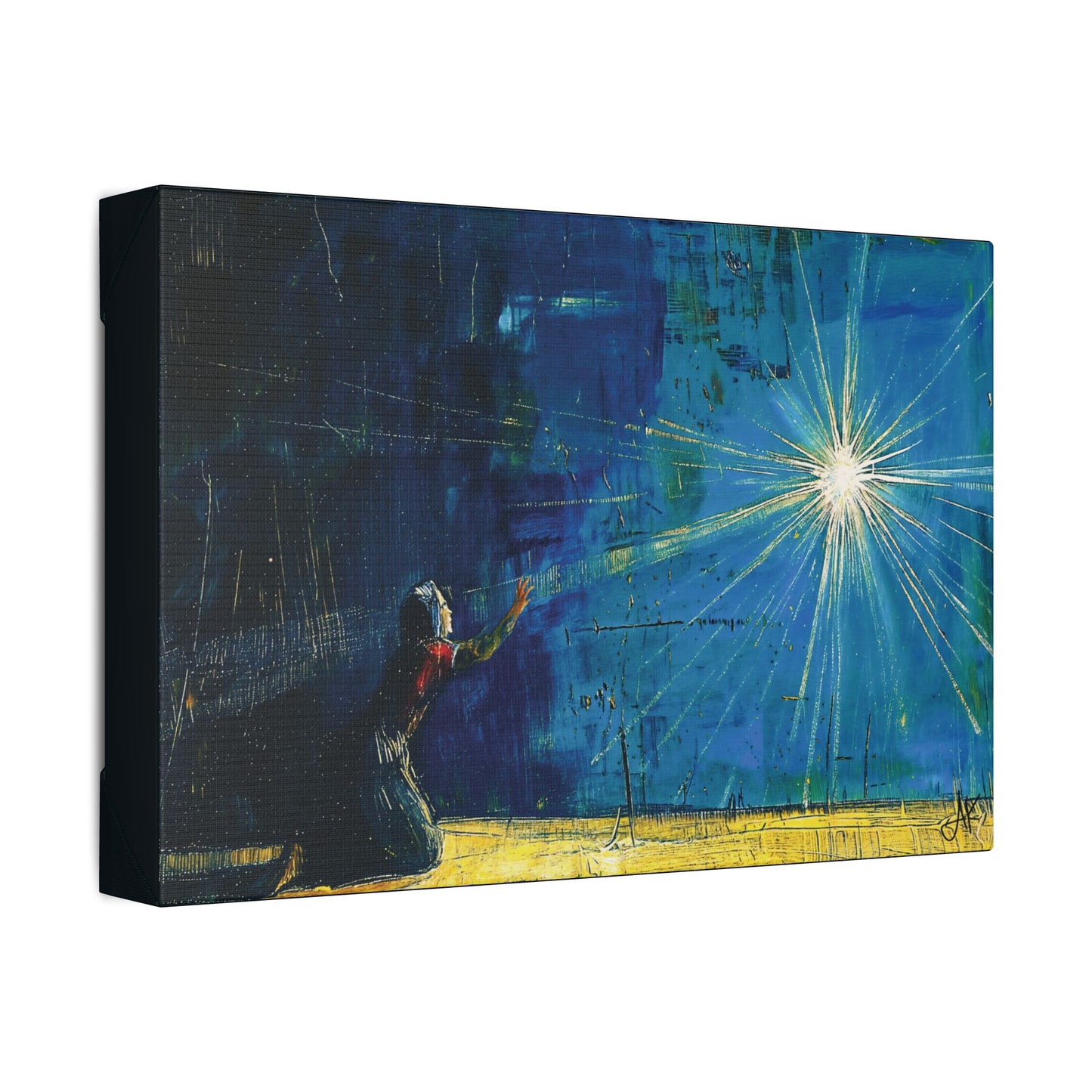 "Miraculous Connection", Stretched Classic Canvas Fine Art Print