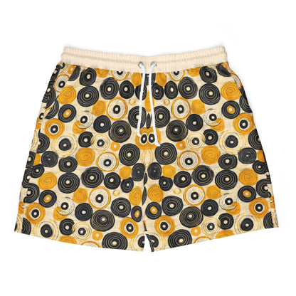 "Old 45's", Swim Shorts (Dough White Waistband)