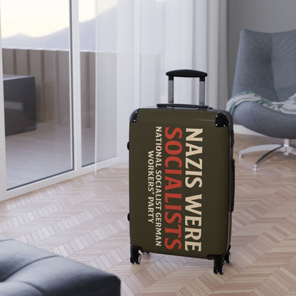 "Nazis were Socialists", Suitcase (Olive Drab Brown)