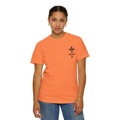 "Steadfast Cross in Black", Unisex T-shirt