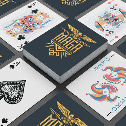 "MAGA Restoring the Republic" #02, Political Playing Cards (Charcoal)