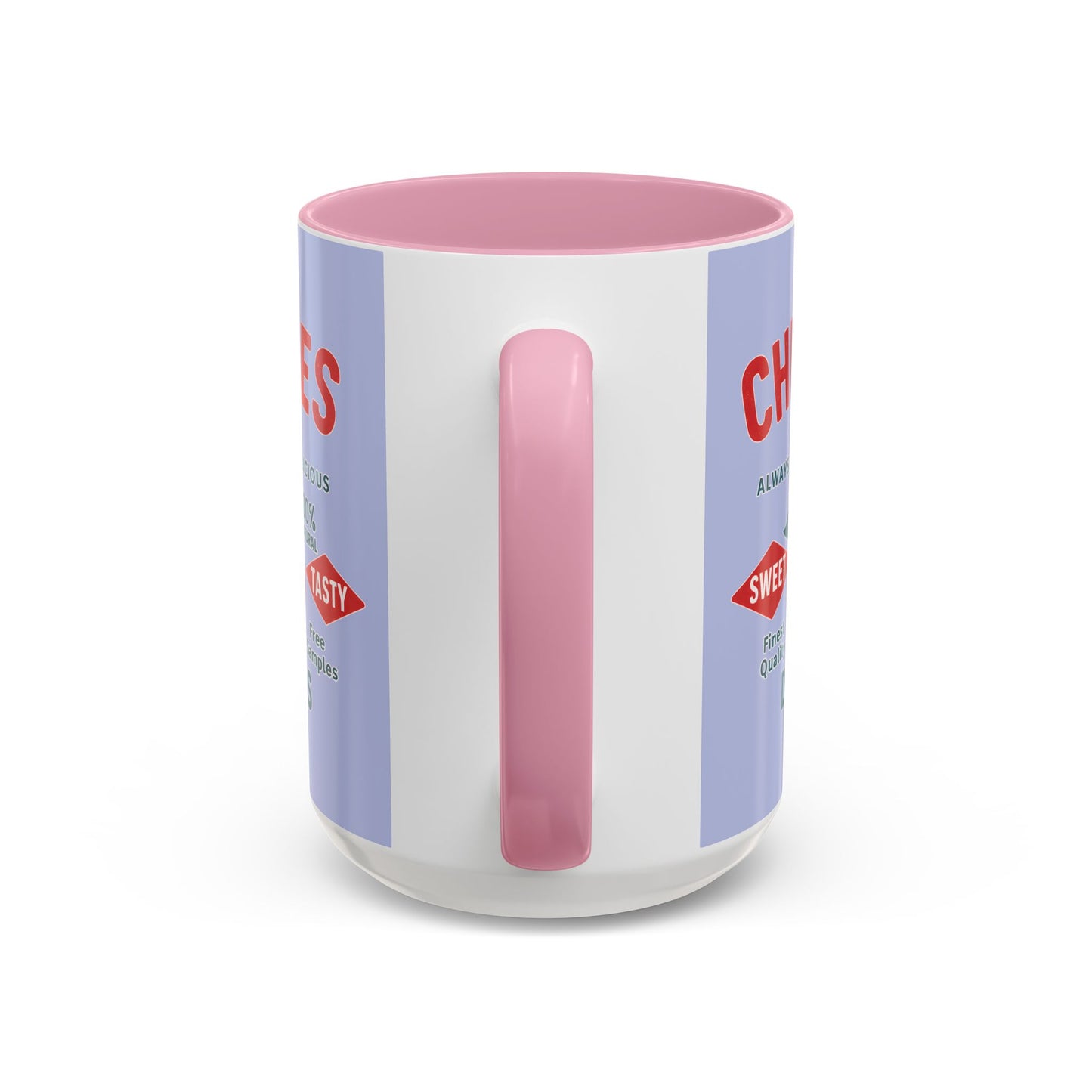 "Delicious Cherries", Colorful Mugs (11oz, 15oz) (Retro Periwinkle)