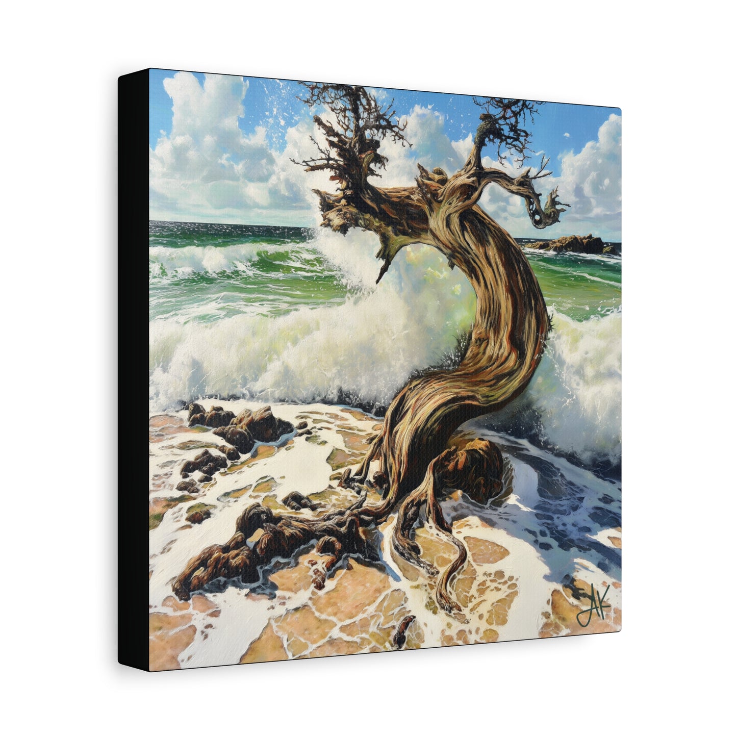 "Stormroot Bearing the Ninth Wave", Fine Art Matte Canvas, Stretched, 1.25"