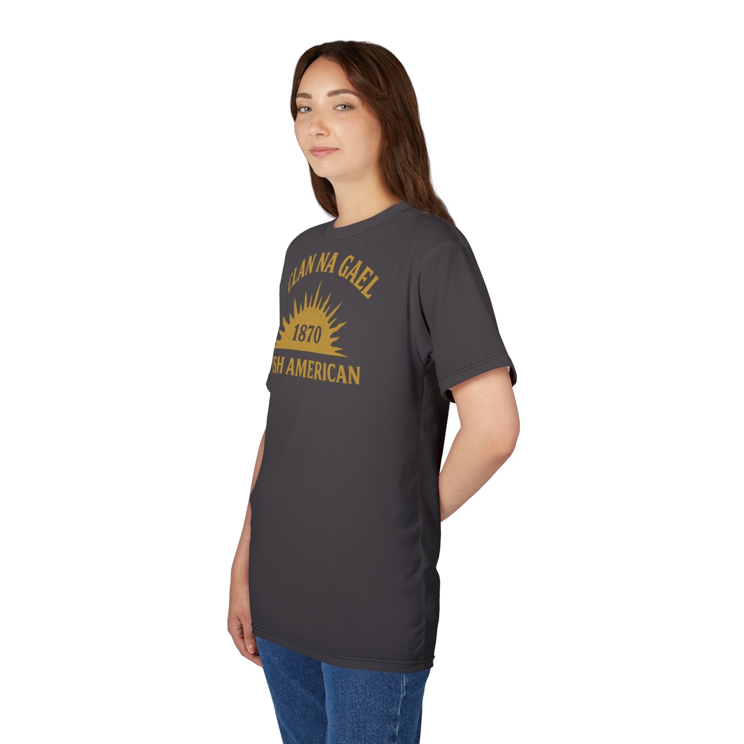 "Clan na Gael - Irish American", Unisex T-shirt (Gallowglass Grey)