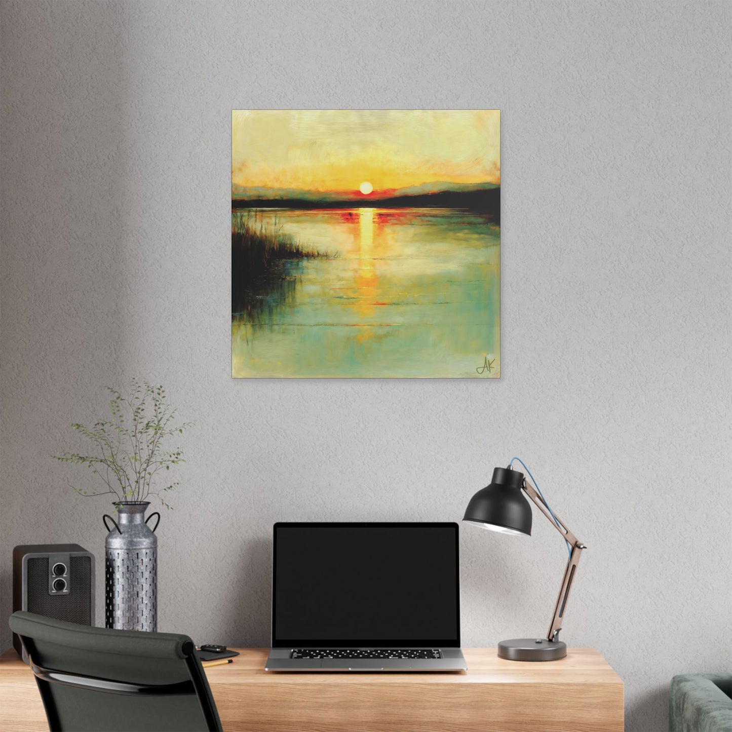 "Today Becomes Yesterday", Stretched Classic Canvas Fine Art Print