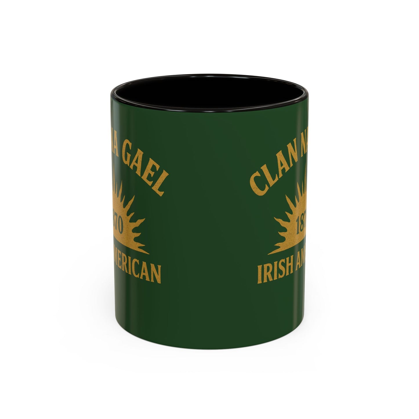 "Clan na Gael - Irish American", Colorful Mugs (11oz, 15oz) (Brithemain Green)