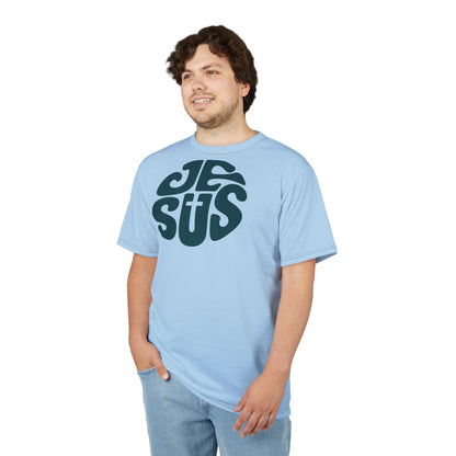 "Retro Jesus", Unisex T-shirt (Arctic Paradise)