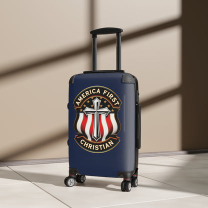 "America First Christian" #04, Suitcases (Dark Blue)