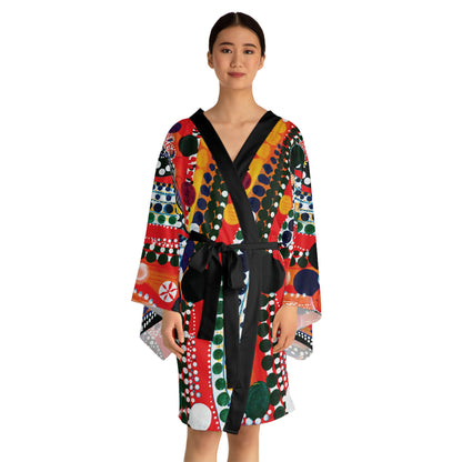 "Abstract 71", Long Sleeve Kimono Robe