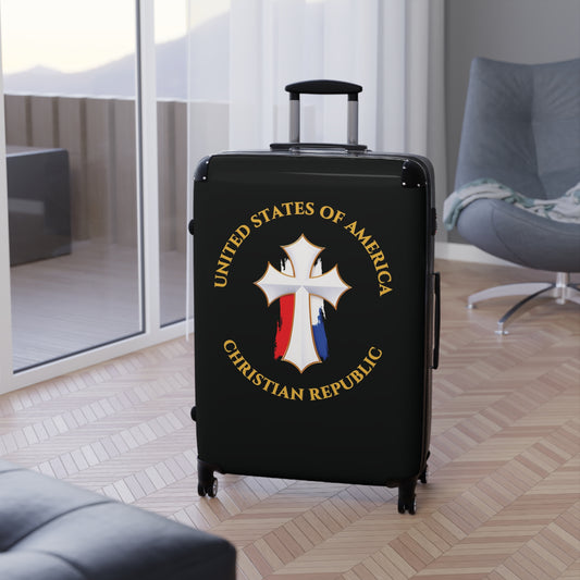 "USA Christian Republic" #12, Suitcase (Black)