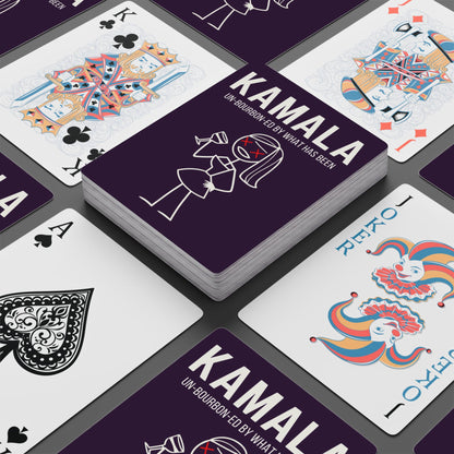 "KAMALA un-Bourbon-ed" #01, Political Playing Cards (Purple Nights)
