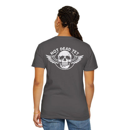 "Not Dead Yet - Winged Skull", Unisex T-shirt