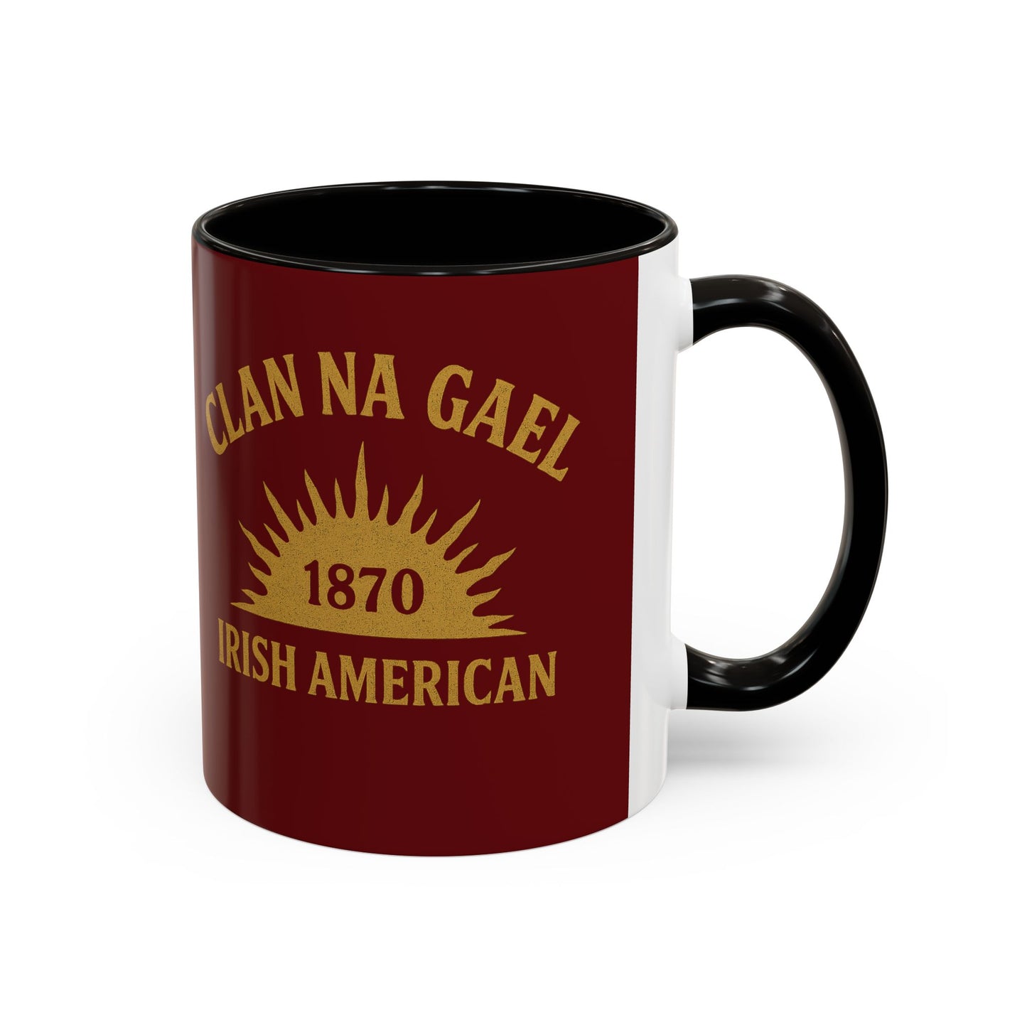 "Clan na Gael - Irish American", Colorful Mugs (11oz, 15oz) (Palladius Red)
