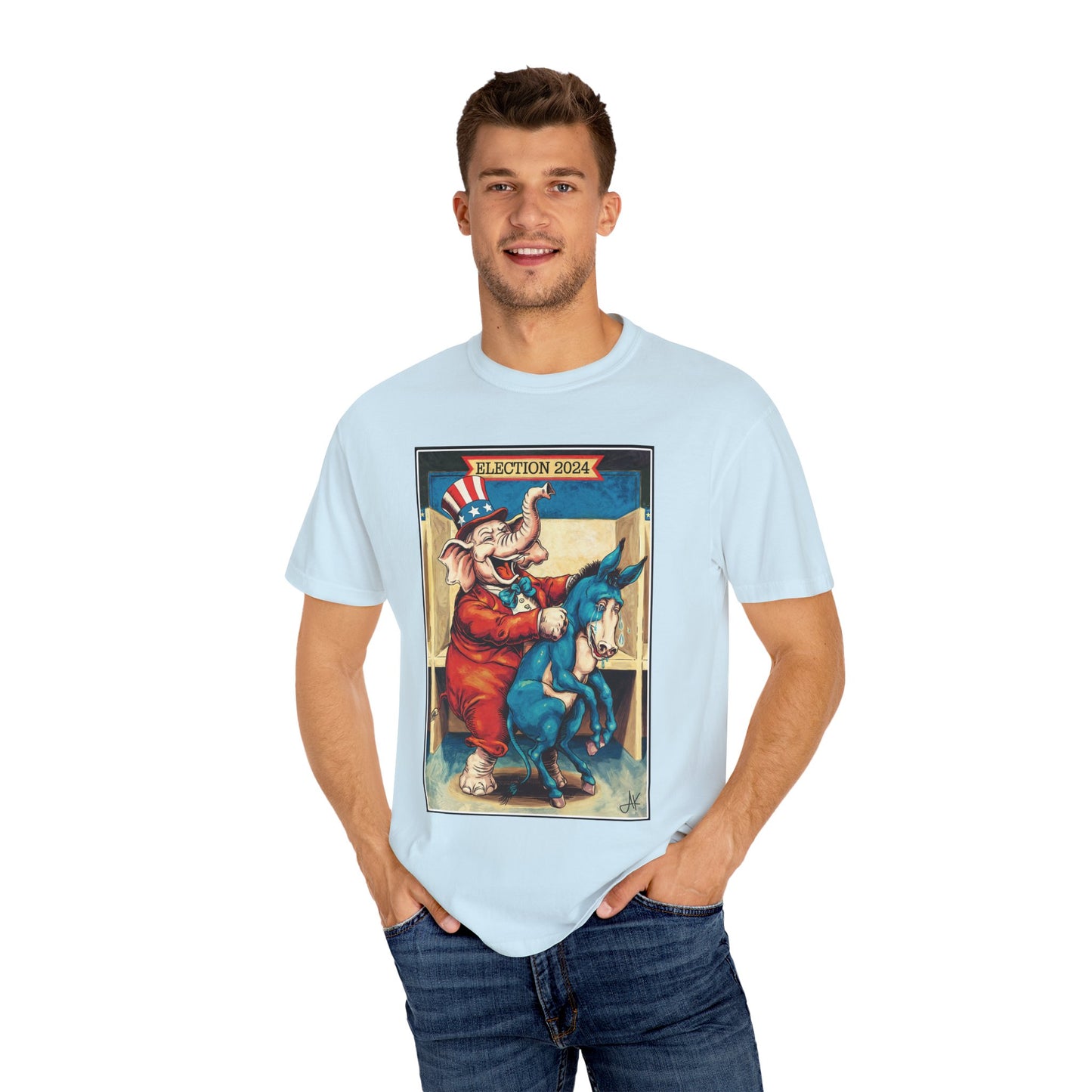 "MAGA Spanked the Donkeys 2024", Unisex T-shirt (Light Colors)