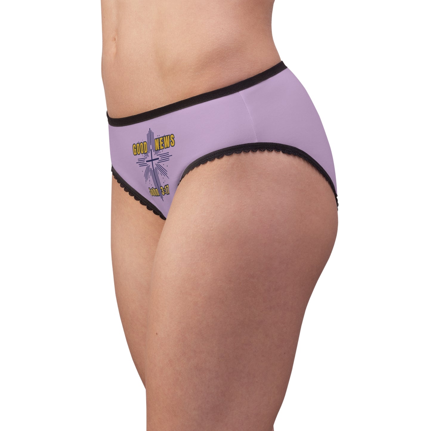 "Good News - John 3:17", Women's Briefs (Mauve)