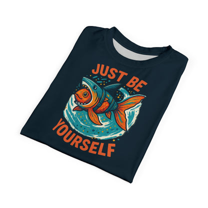 "Just Be Yourself", Unisex T-shirt (Atlantic Storm)