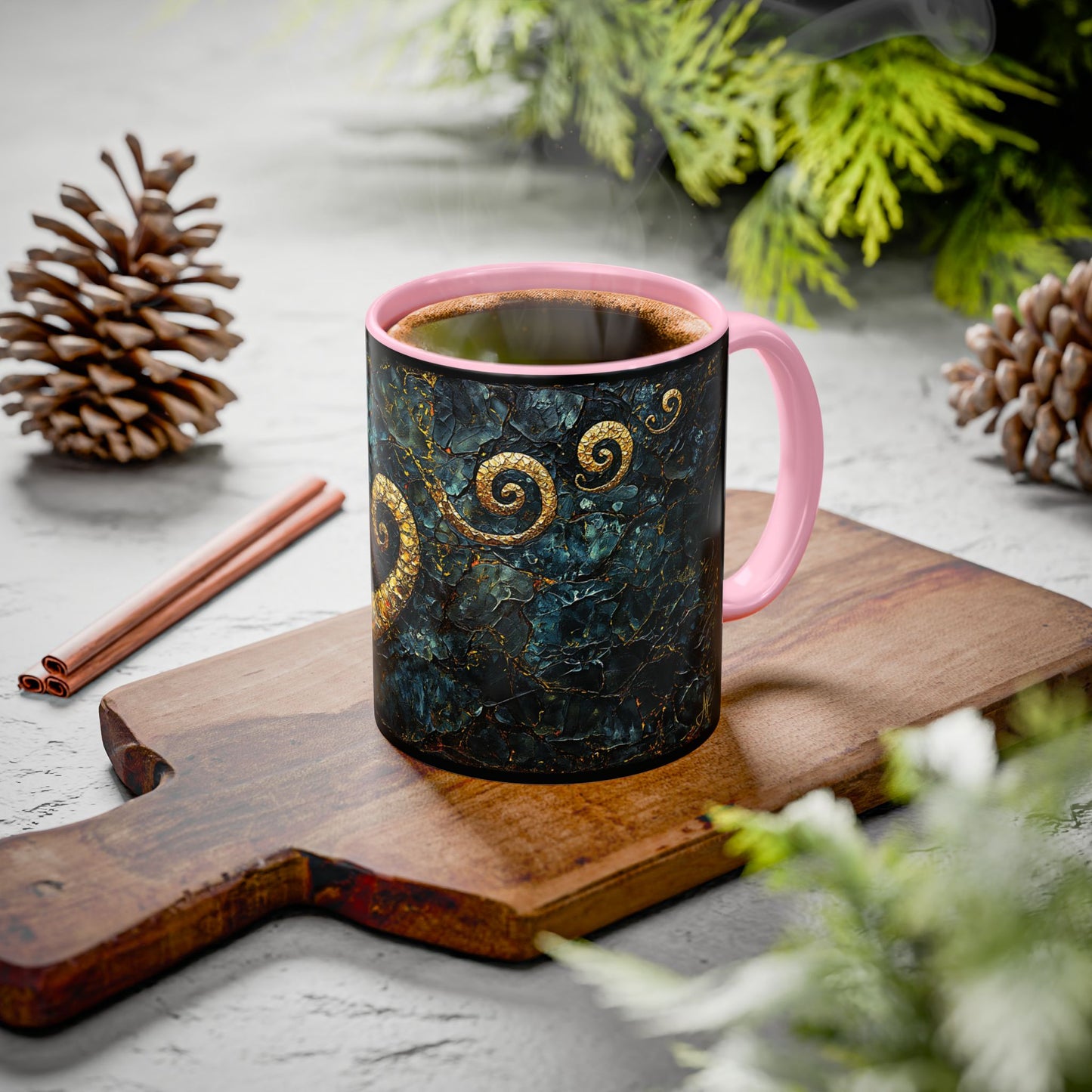 "From Stone to Savior's Light", Colorful Mugs (11oz, 15oz)