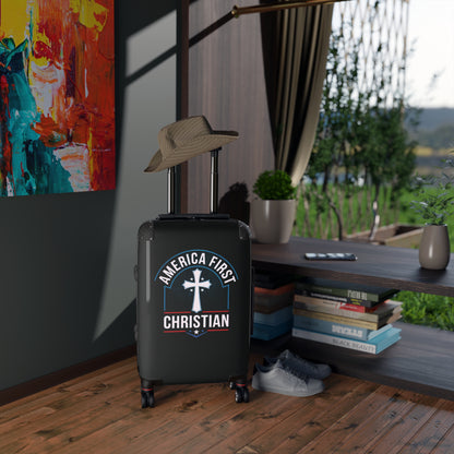 "America First - Christian" #02 Suitcases (Pitch Black)