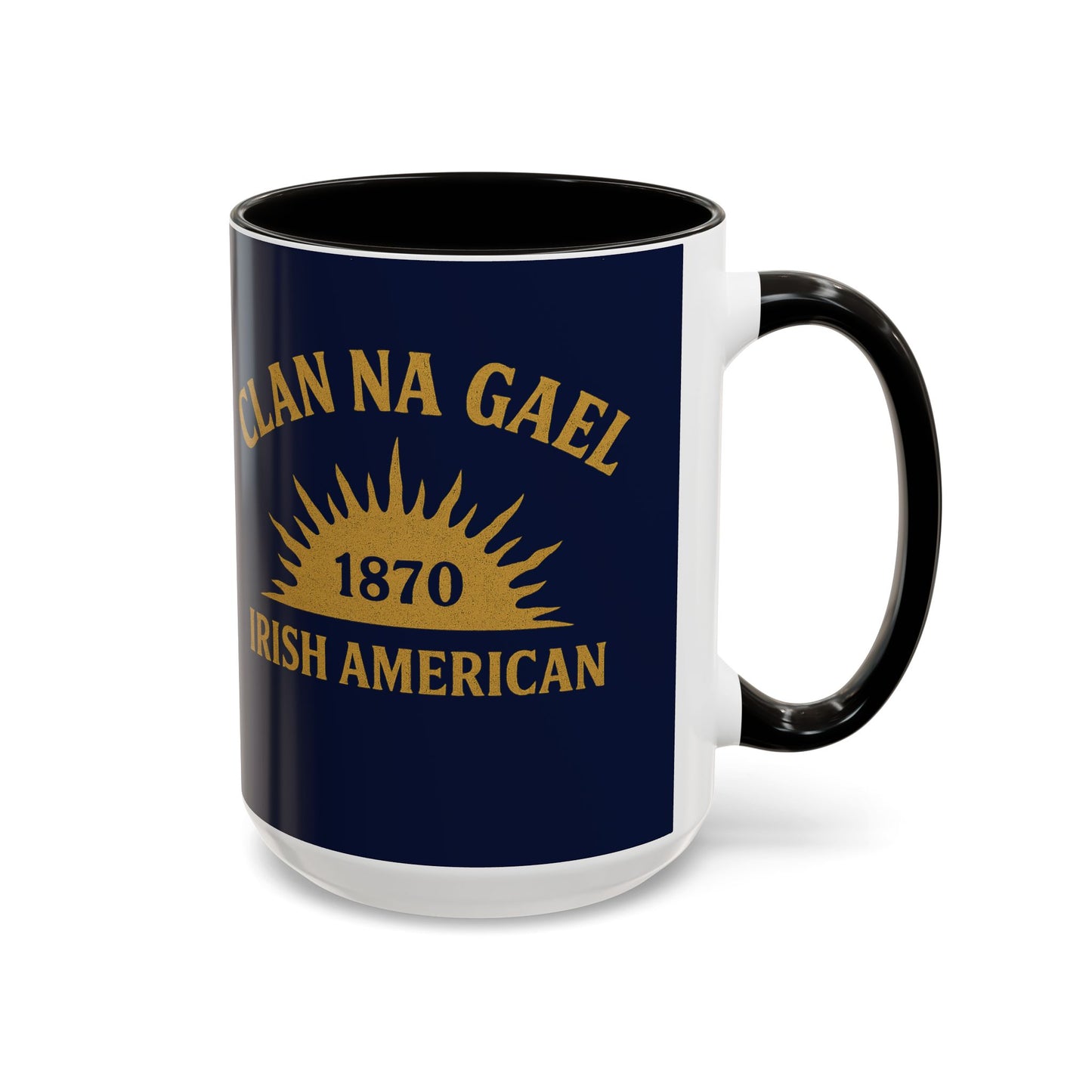 "Clan na Gael - Irish American", Colorful Mugs (11oz, 15oz) (Mariana Blue)