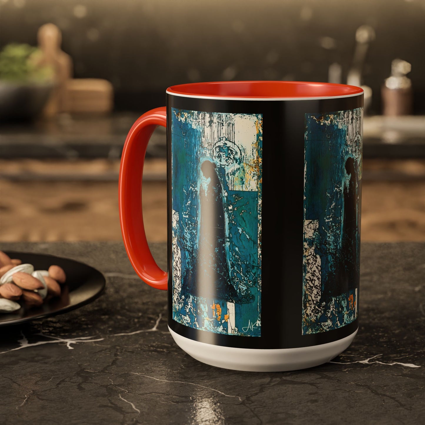 "Behold the Handmaid - Luke 1:38", Colorful Mugs (11oz, 15oz)
