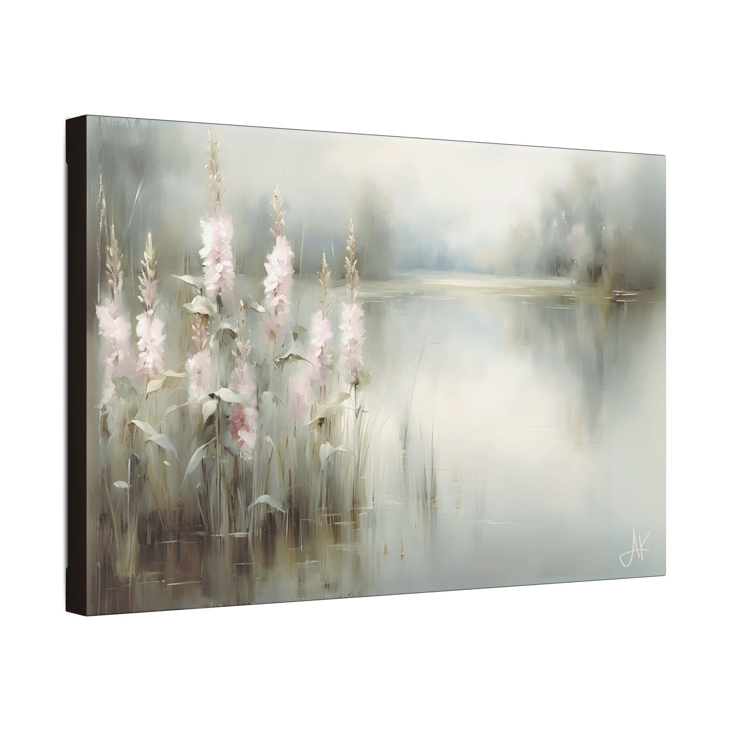 "Pink Rushes", Fine Art Classic Stretched Canvas