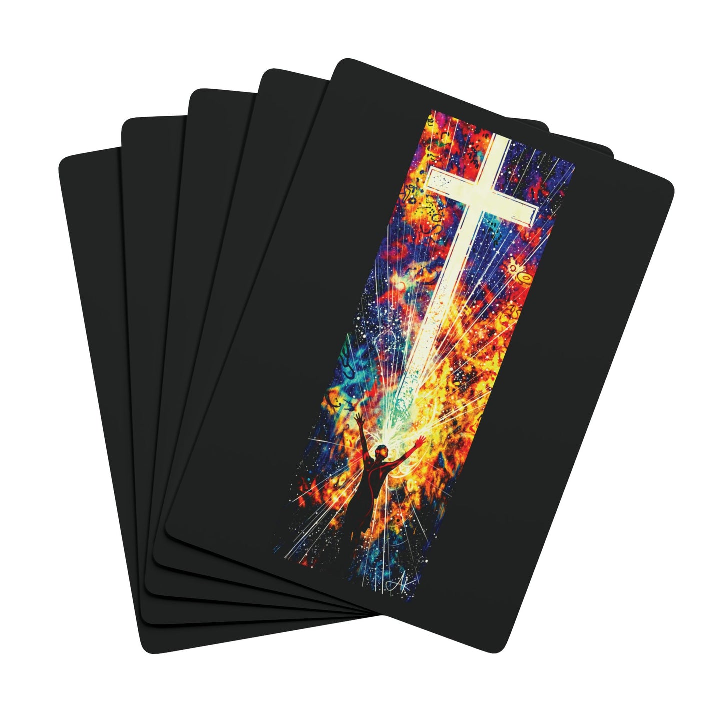"Saved", Christian Fine Art Playing Cards (Void Black)