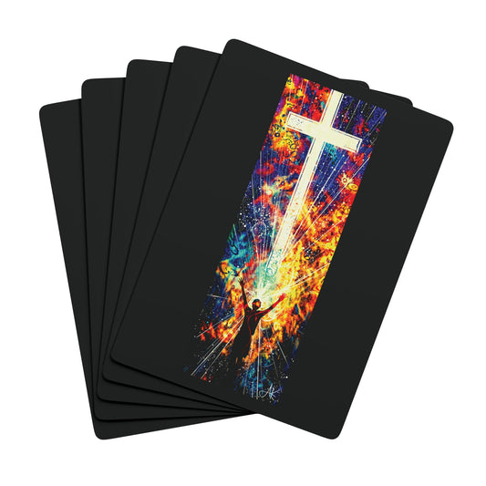 "Saved", Christian Fine Art Playing Cards (Void Black)