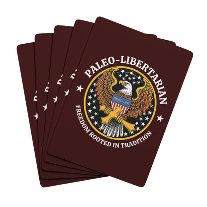 "Paleo-Libertarian" #01, Political Playing Cards (Mahogany)