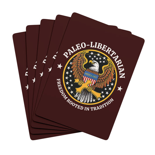 "Paleo-Libertarian" #01, Political Playing Cards (Mahogany)