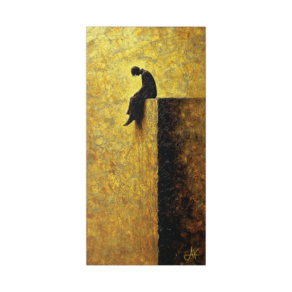 "In Darkest Hour He Is With Me", Stretched Classic Canvas Fine Art Print