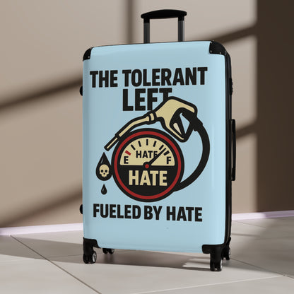 "The Tolerant Left", Suitcase (Pale Sky)