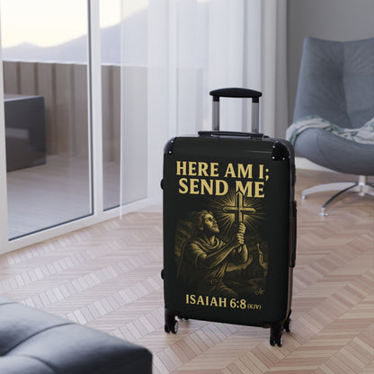 "Isaiah 6:8 (KJV)", Suitcases (Void Black)