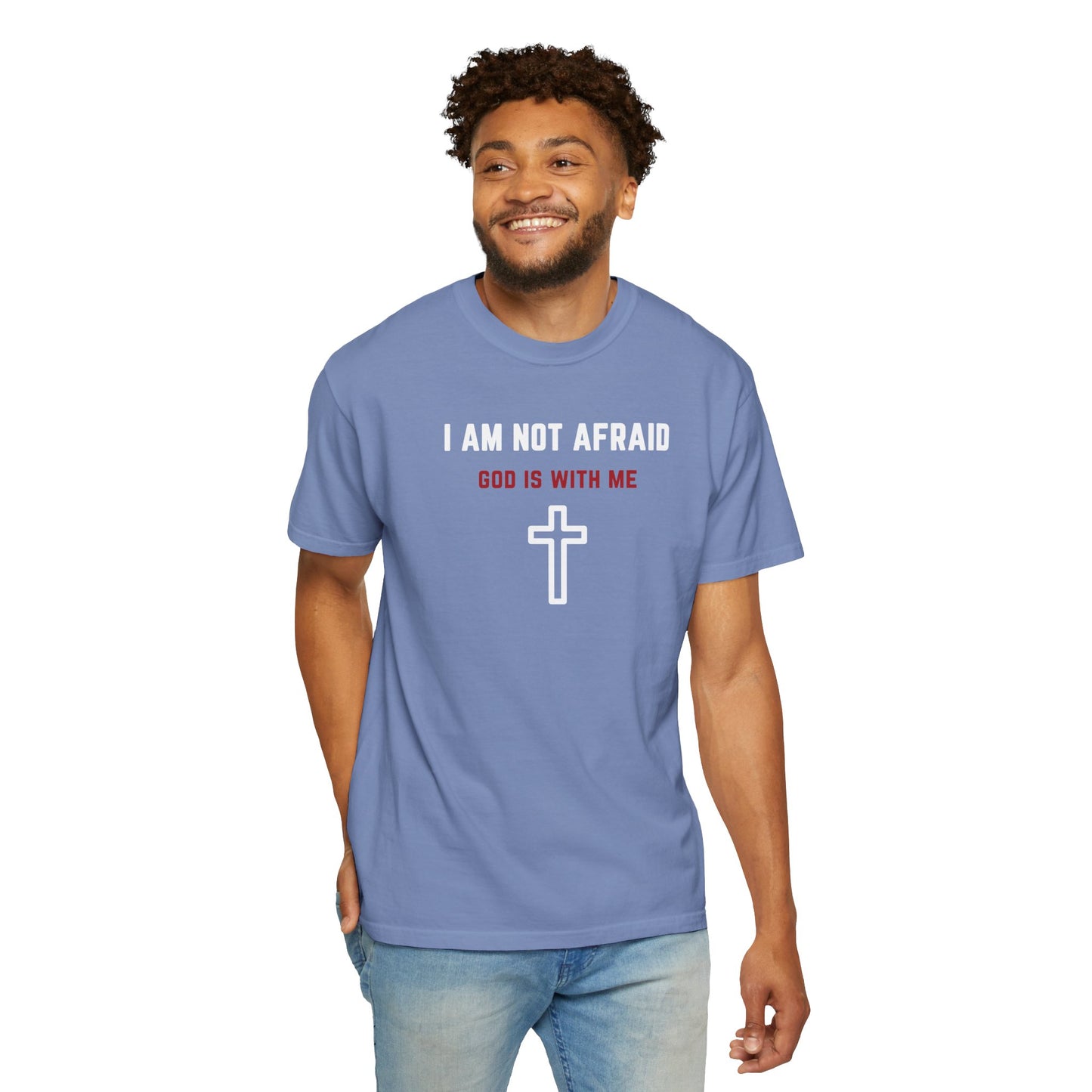 "I am not Afraid", Unisex T-shirt (Dark Colors)