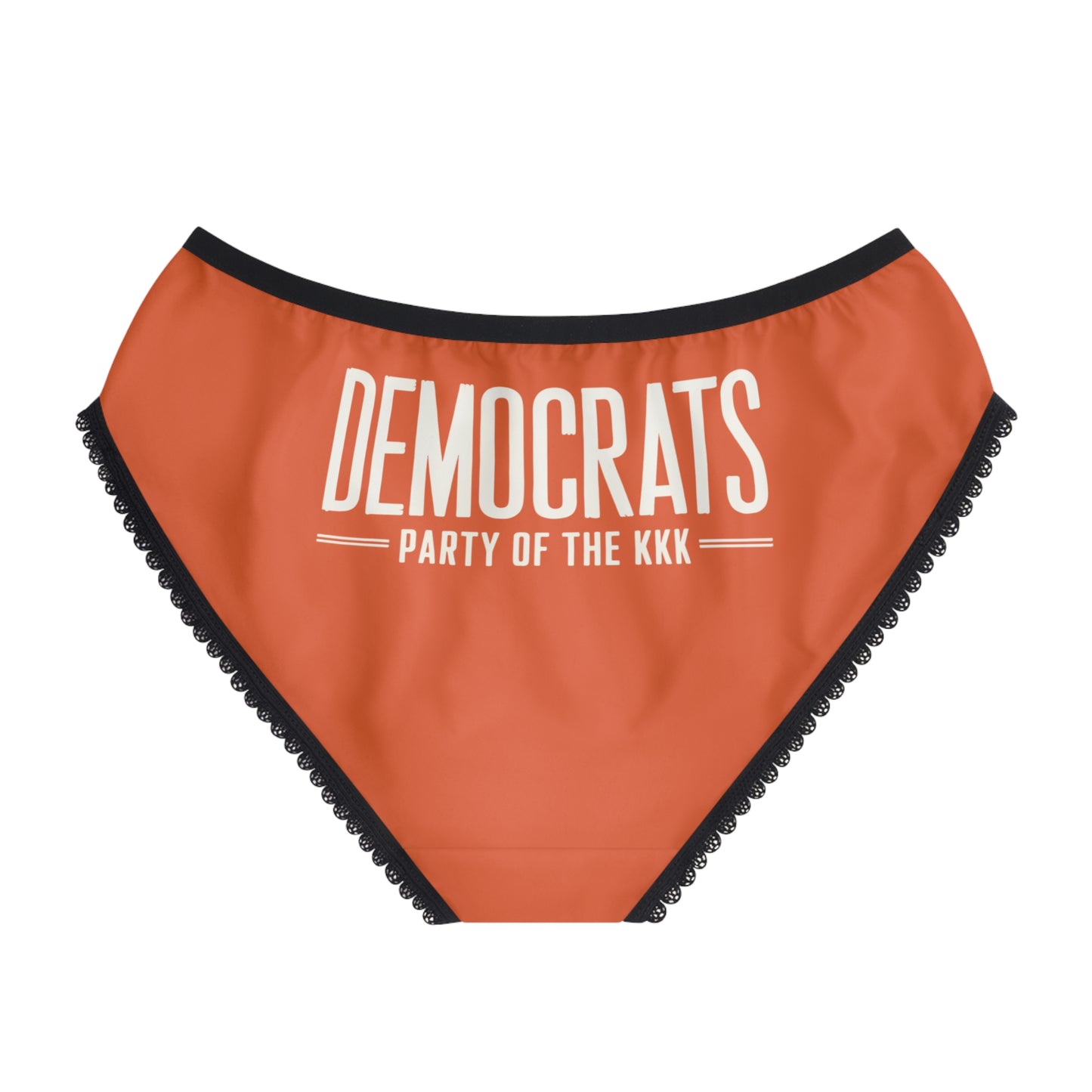 "Democrats - Party of the KKK", Women's Briefs (Salamander Orange)