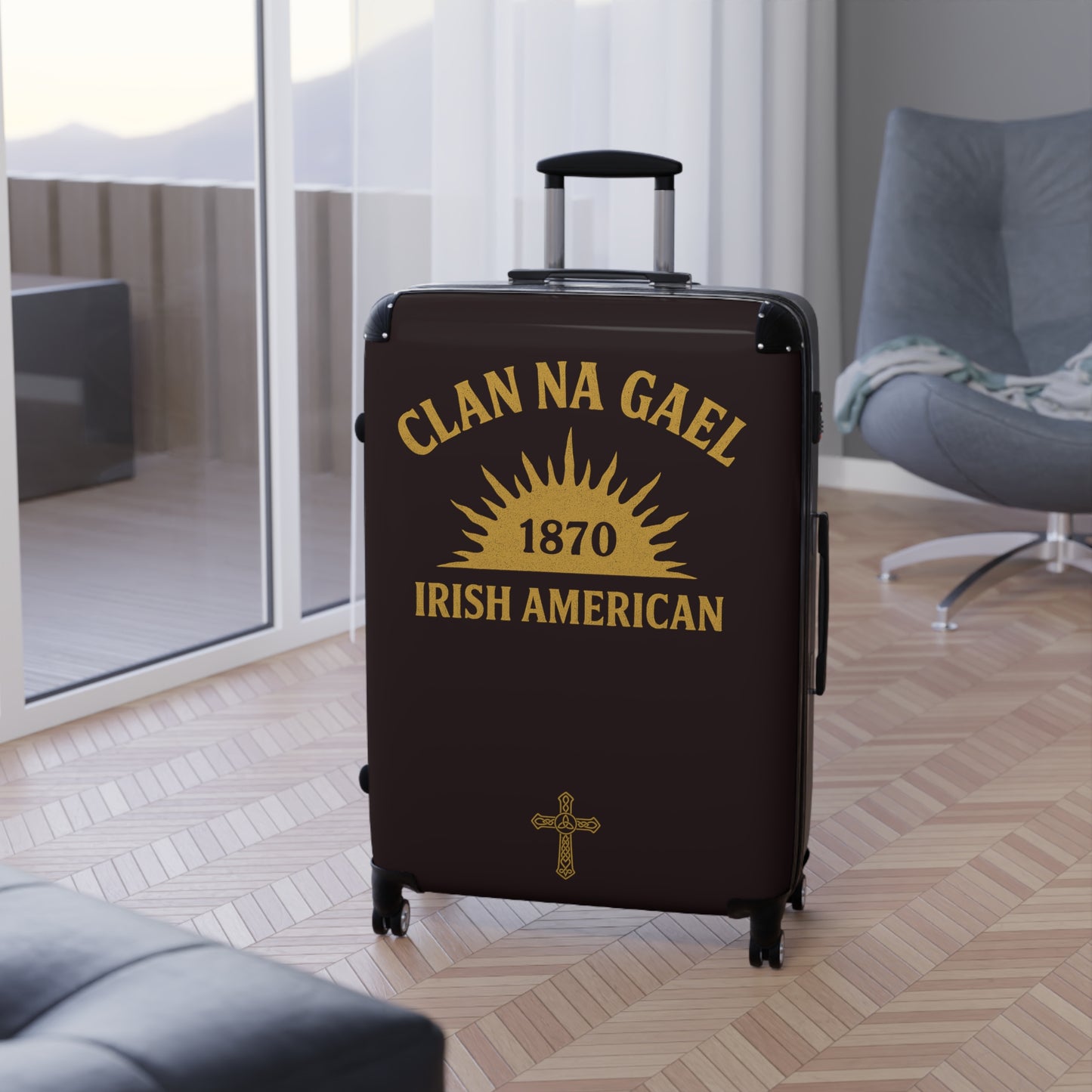 "Clan na Gael - Irish American", Suitcase (Seal Brown)